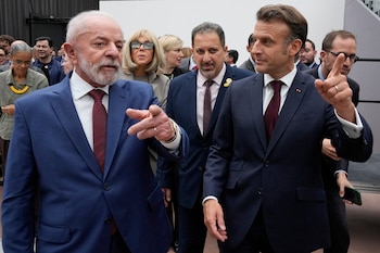 El presidente francés, Emmanuel Macron,
