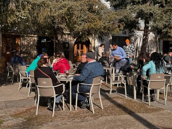 Terraza del restaurante asador Las
