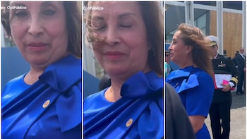 “¿Estás grabando?”: Dina Boluarte encara