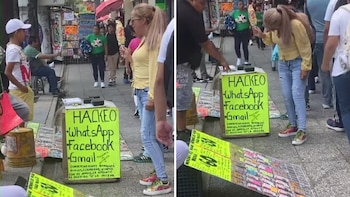 Video viral exhibe puesto callejero